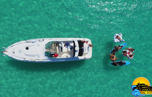 Cancun Boat Special deal, 21' Bayliner good price charter Cancun Boat Rentals