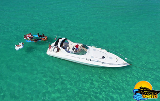 Cancun Boat Special deal, 21' Bayliner good price charter Cancun Boat Rentals